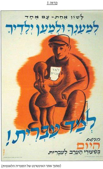 העלייה בשנות החמישים — כרזות עלייה (לשון אחת, למענך ולמען ילדיך) — מקור חזותי 1 מתוך 2, שאלת בגרות סוגיות מתולדות מדינת ישראל